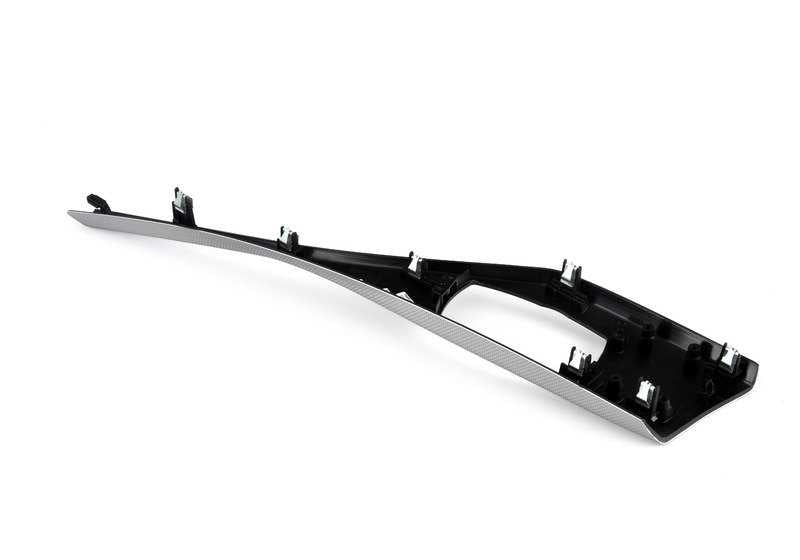 Embellecedor consola central aluminio Hexagon OEM 51168064265 para BMW F20, F20N, F21, F21N, F22, F22N. Original BMW.