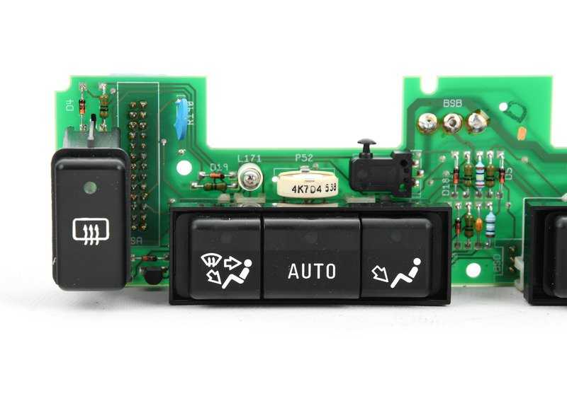 Placa de circuito panel climatizador OEM 64118390180 para BMW E34, E32. Original BMW.