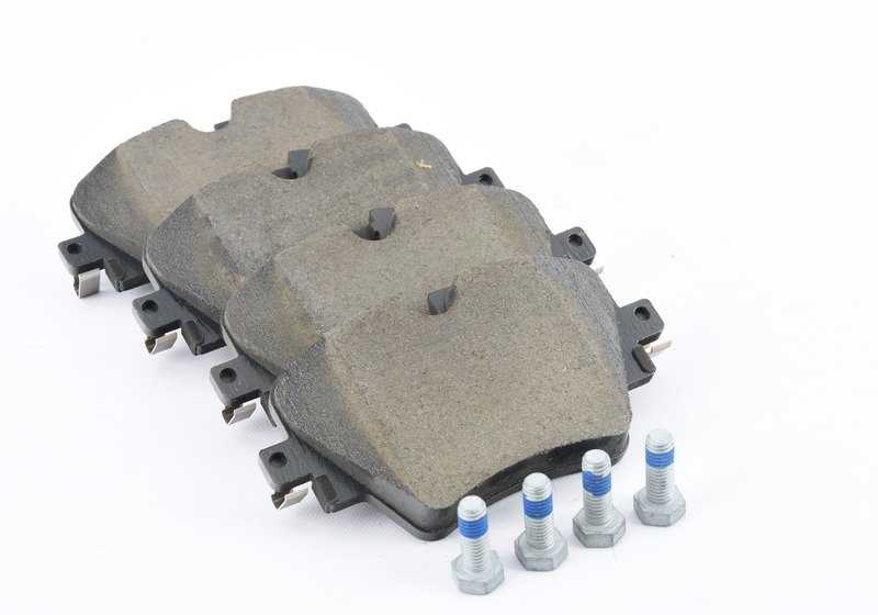 Kit reparación pastillas de freno sin amianto OEM 34106884497 para BMW G30, G38, G01, G08, G02. Original BMW.