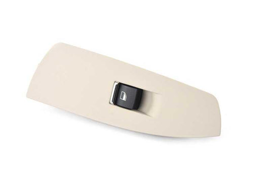 Interruptor do elevador da janela lateral do passageiro cor Oyster OEM 61319241944 para BMW Série 7 F01, F02, F03, F04 (2008-2015). BMW genuíno.