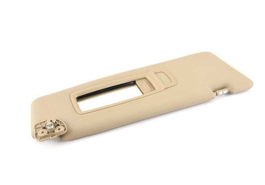 Parasóis à direita com cortesia Mirror Light Savannabeige OEM 51167278578 para BMW E70, E71. BMW original.