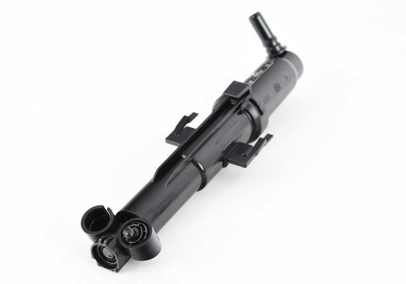 Boquilla del lavafaros izquierda OEM 61677357001 para BMW F25, F26. Compatible con modelos X3 y X4 de diversas motorizaciones y transmisiones. Recambio original BMW.