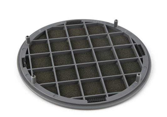 Rejilla altavoz puerta gris OEM 51418190825 para BMW E39, E38. Pieza original BMW.