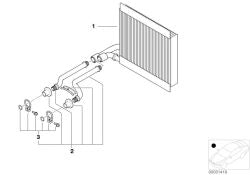 Sealing ring set OEM 64118385686 for BMW 5' E39, X5 E53. Genuine BMW.