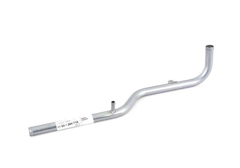 Tubo de retorno del refrigerante OEM 11531264718 para BMW E21, E30, E12, E28. Original BMW.