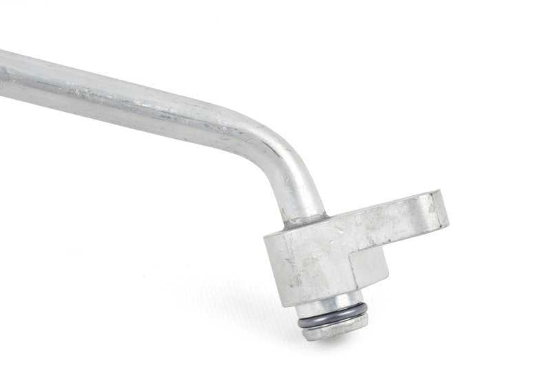 Tubo de retorno del radiador de aceite OEM 17227619208 para BMW E70, F15, E71, F16 xDrive50i. Compatible con motores N63 y N63T. Original BMW.