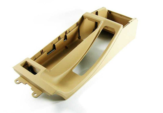 Central Hellbeige OEM 51168217942 Console centrale pour la série BMW 3 E46. BMW d'origine.