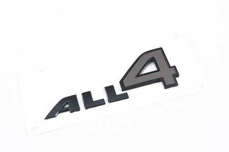 Etichetta "Mini All4" Piano Black OEM 51142470384 per Mini Clubman F54, F54 LCI, Countryman R60, F60, F60 LCI. Mini originale.