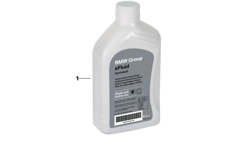 Aceite de transmisión eFluid OEM 83225A1D718 para BMW Serie 2 U06, Serie 4 G26E/G26F, Serie 5 G60/G61/G68, Serie 7 G70i, i20, X1 U11/U12, X2 U10, X3 G08E/G08F. Original BMW.