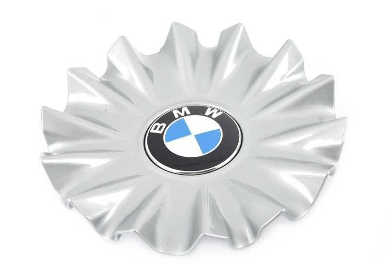 OEM 361368053 Coperchio di boccola per pneumatici d'argento per BMW G32, G11, G12. BMW originale.