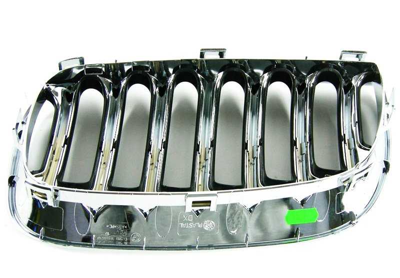 Front right decorative grille for BMW X3 E83, E83N (OEM 51133414904). Original BMW