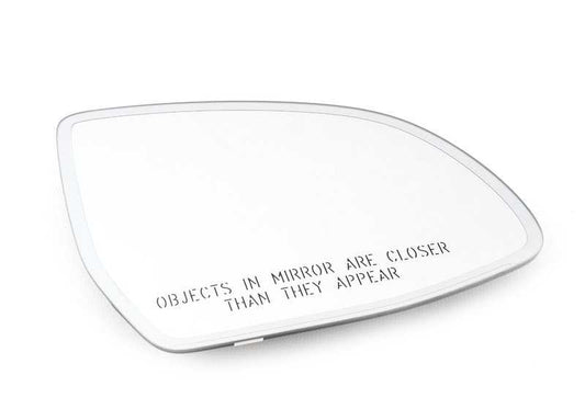 Vetro specchio riscaldato convesso destro per BMW F25, F26 (OEM 51167362322). BMW originale