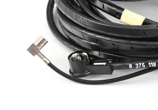 Cable de antena OEM 65258375118 para BMW E31 {840i, 840Ci}. Longitud 3600mm. Original BMW.