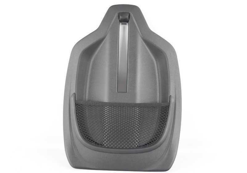 Respaldo de asiento con red portaobjetos OEM 52107372296 para BMW F45, F46, F48. Original BMW.