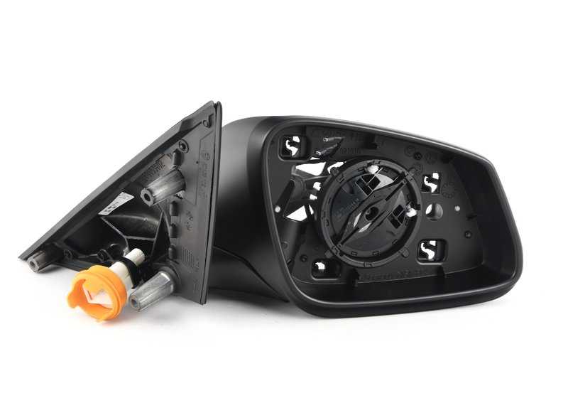 Espejo exterior derecho sin vidrio calentable OEM 51167268236 para BMW Serie 5 F10, F11. Original BMW.