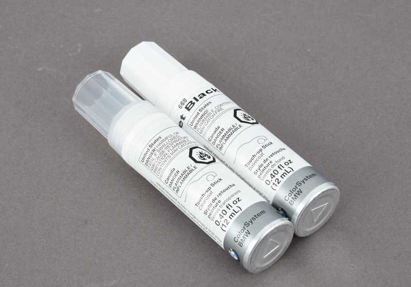 Jet Black Touch Up Paint 2x12ml OEM 51910419746 para BMW {E46,E60,E61,E63,E64,E65,E66,E70,E71,E81,E82,E83,E84,E85,E87,E88,E90,E91,E92,E93,F01,F0 2,F07,F10,F11,F15,F16,F20,F21,F22,F25,F26,F30,F31,F32,F33,F34,F36,F80,F82,F83,G30,G31,X1