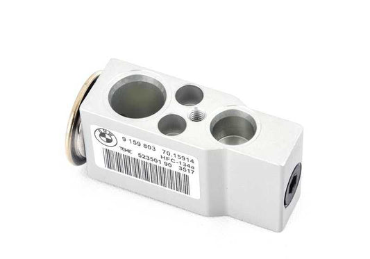 Válvula de expansión A/A OEM 64119159803 para BMW F07, F10, F11, F06, F12, F13, F01, F02. Compatible con modelos diésel y gasolina. Pieza original BMW.