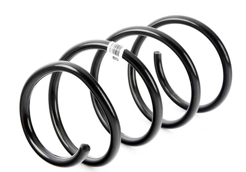 Front suspension spring OEM 31336761326 for BMW E81, E82, E87, E88, E90, E91, E92 and E93. Original BMW.