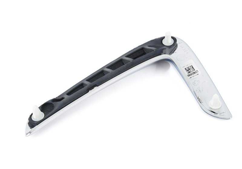 Conducto de aire lateral delantero derecho cromado OEM 51747465292 para BMW F32, F33, F36. Original BMW.