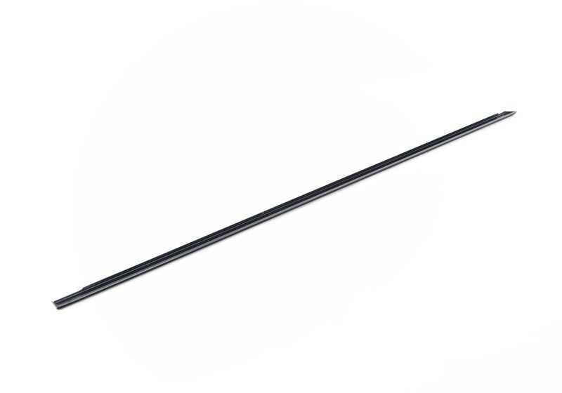 Moldura trasera izquierda negra brillante OEM 51362427437 para BMW E39 520d, 520i (todos los motores y variantes). Original BMW.