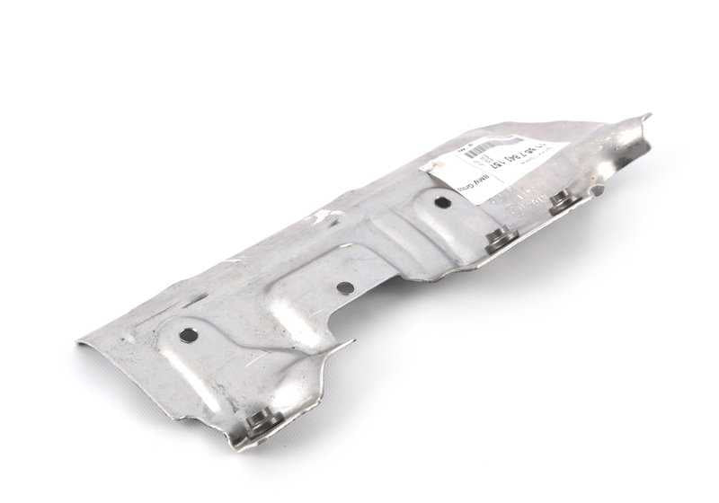 Protección térmica izquierda OEM 11657843157 para BMW F10, F06, F12, F13, F15. Original BMW.