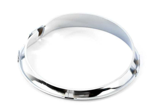 Embellecedor cromado faro delantero izquierdo OEM 51117405387 para MINI F60 (Cooper, Cooper ALL4) modelos 2016–2020. Original MINI.