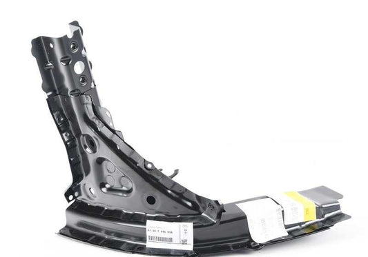 Soporte delantero derecho del paso de rueda OEM 41007446654 para BMW Serie 5 {F90, F90N, G30, G30N, G31, G31N, G38, G38N} y Serie 8 {F91, F92, F93, G14, G15, G16}. Original BMW.