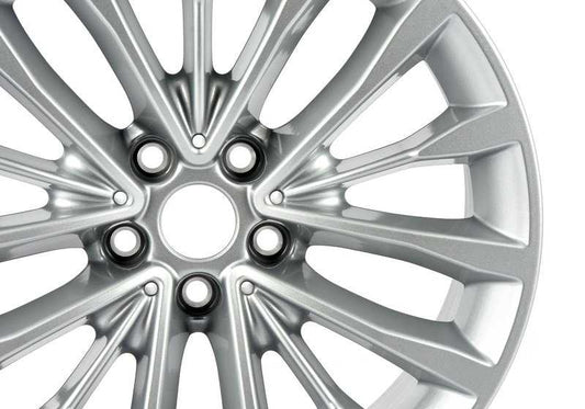 Reflexsilber light alloy wheel 8JX18 ET:30 OEM 36116863418 for BMW 5 Series G30, G30 LCI, G31 Touring, G31 Touring LCI. Genuine BMW.