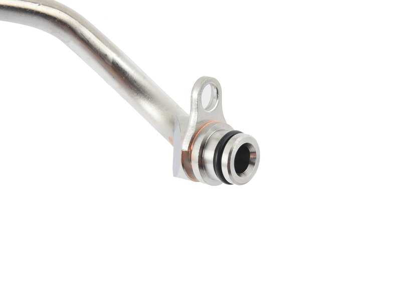 Tubo retorno refrigeración turbo OEM 11537563707 para BMW F01,F02,E71 con motor N54. Compatible con 740i, 740Li, xDrive35i. Original BMW.