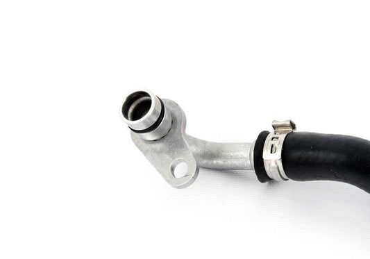 Tubo de ventilación del cárter al turbo OEM 11537643177 para BMW F20, F21, F22, F23, F30, F31, F34, F32, F33, F36, G30, G31, G32, G11, G12, G01, G02. Original BMW.
