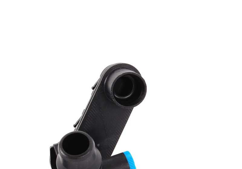 Conector de refrigerante OEM 17112248409 para BMW E46, E83, E85, E86. Pieza original BMW.