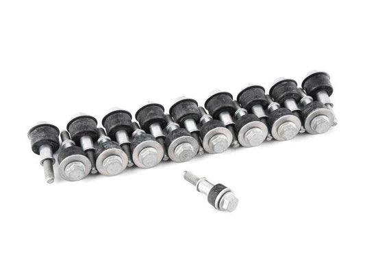 OM 11120036235 Fixations extérieures pour BMW E46, E90, E91, E92, E93, E39, E60, E61, E63, E64, E38, E65, E66, E83, E53, E70, E71. BMW d'origine.