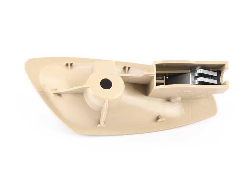 Manecilla interior puerta derecha beige OEM 51417158498 para BMW Z4 E85, E86. Original BMW.