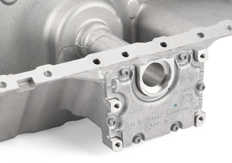Cárter de aceite OEM 11137556664 para BMW F07, F10, F11, F06, F12, F13, F02. Compatible con modelos 535i xDrive y 640i xDrive con motor N55. Original BMW.
