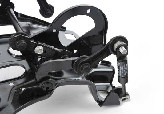 Soporte izquierdo de ajuste de faro OEM 63121970565 para BMW Serie 8 E31 (840Ci, 840i) modelos con motor M60 y M62. Compatible con transmisión manual y automática. Original BMW.