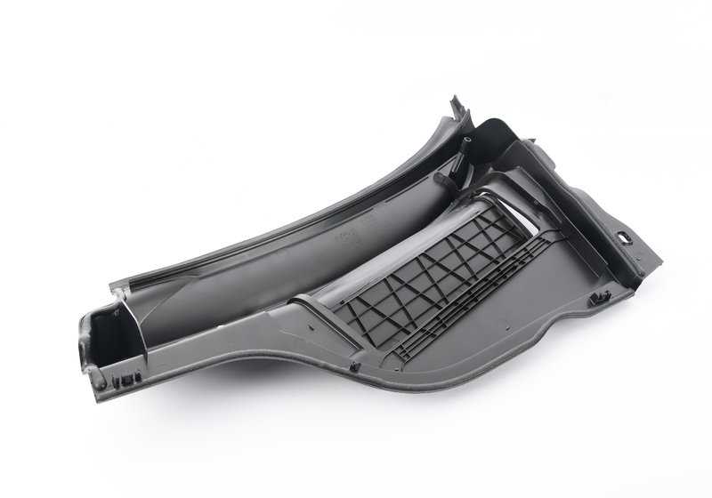 Cubierta lateral derecha OEM 51132751210 para MINI R55, R56, R57 (todos los modelos: Cooper, Cooper S, Cooper D). Pieza exterior original MINI para paso de rueda delantero derecho.