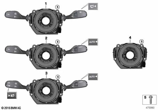Management Column Control Center für BMW F52, F26 (OEM 61316827374). Original BMW.
