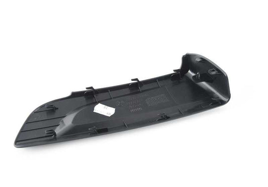 Tapa embellecedora del brazo del cinturón derecho OEM 51438060372 para BMW F82 {M4 (2014–2020)}. Color negro. Pieza original BMW.