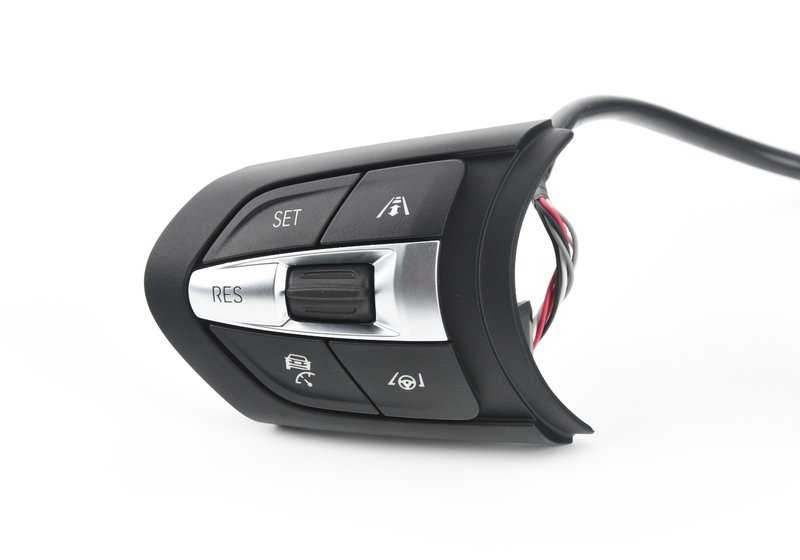 Módulo de botón para volante M-Sport OEM 61317847653 para BMW F07, F10, F06, F12, F13, F15, F16. Original BMW.