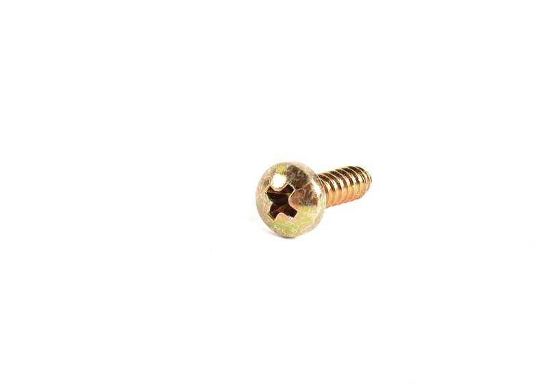 Tornillo de chapa con cabeza lenteja OEM 07119907790 para BMW E21, E30, E36, E46, E12, E34, E39, E23, E32, E38, E31. Original BMW. Ideal para fijaciones interiores y componentes electrónicos.