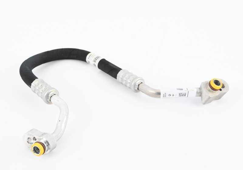 Tubería de alta presión compresor-condensador OEM 64509122623 para BMW E90, E90N, E92, E92N, E93, E93N. Original BMW.