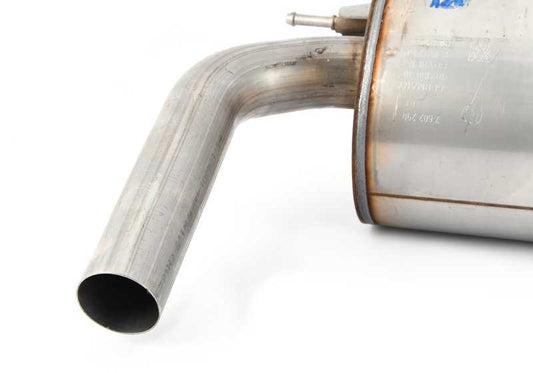 Rear silencer with exhaust valve for BMW 3 Series F30, F31, F35 and 4 Series F32, F33 (OEM 18307646997). Original BMW