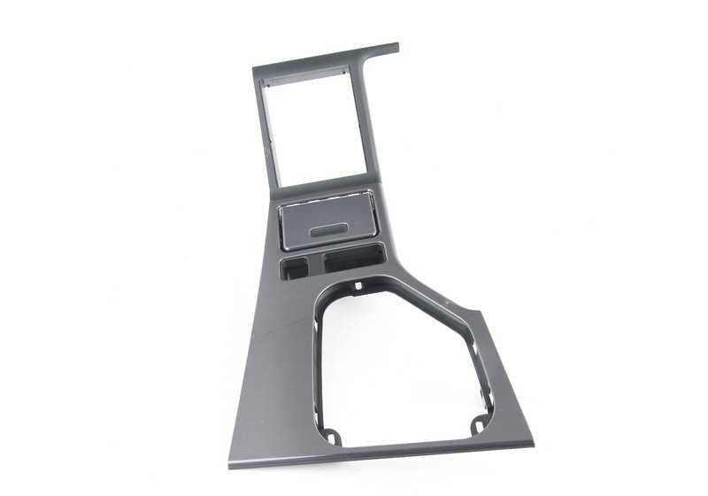 Suplemento para consola central OEM 51168196986 en color Stahlgrau para BMW Serie 5 E39. Original BMW.
