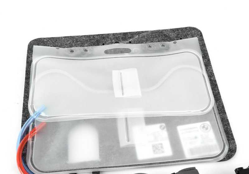 Cojín lumbar con bomba OEM 52107313641 para BMW F07, F10, F11, F18, F90, G30, G31, G38, G32, F01, F02, G11, G12, F15, F85, F16, F86. Original BMW.