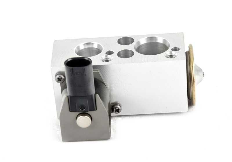 Válvula de expansión aire acondicionado OEM 64116845414 para BMW F45, F48, I01, I12, I15 y MINI F54, F56, F60. Compatible con versiones i3, 225xe y más. Original BMW y MINI.