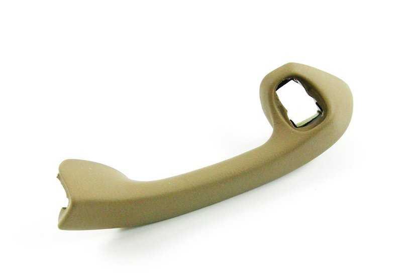 Maneta interior derecha OEM 51418398736 para BMW E36 y Z3. Color beige. Pieza original BMW.