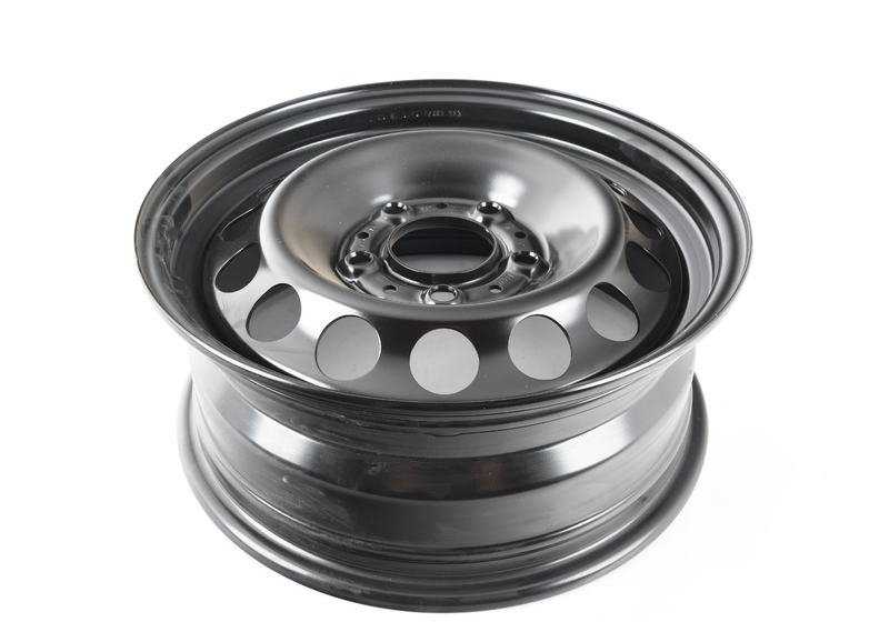 Llanta de acero negra Classic-Styling 15" OEM 36111095007 para BMW E36, Z3. Compatible con modelos con llantas de 15 pulgadas. Original BMW.
