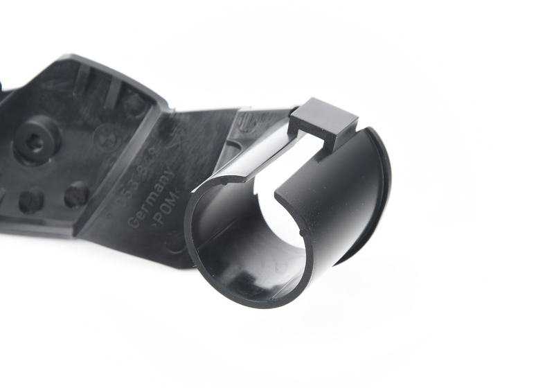 Placa de soporte guía del cinturón izquierda OEM 52107053849 para BMW E85, E86. Original BMW.