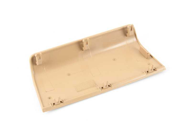 Tapa embellecedora beige OEM 51449111069 para BMW E91 {316d, 316i, 318d}. Compatible con versiones manuales y automáticas. Pieza original BMW.