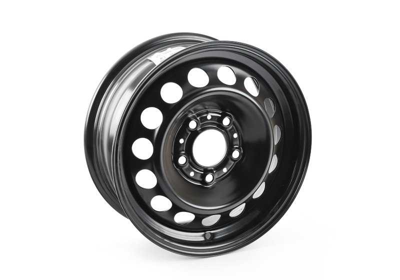 Llanta de acero negra Classic-Styling 15" OEM 36111095007 para BMW E36, Z3. Compatible con modelos con llantas de 15 pulgadas. Original BMW.